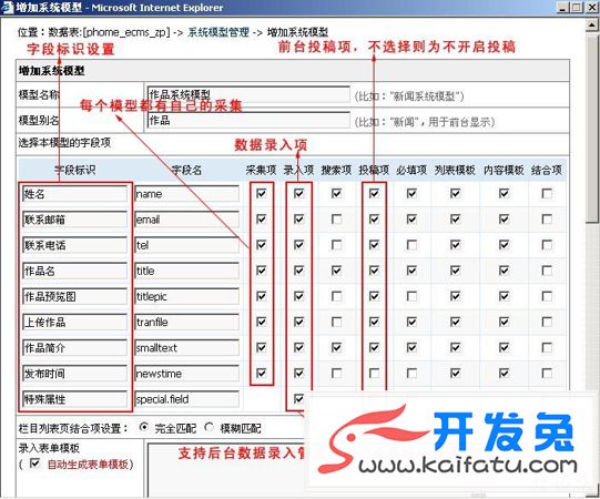 帝国CMS自定义系统模型案例 第11张