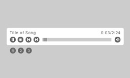 迷你播放器MiniMusicPlayer 1.0 (白色)
