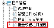 帝国CMS批量设置栏目属性如何设置 第1张
