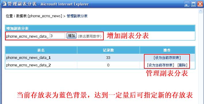 帝国CMS管理数据表如何设置 第27张