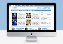 苹果CMS蓝色小说文章类型网站模板